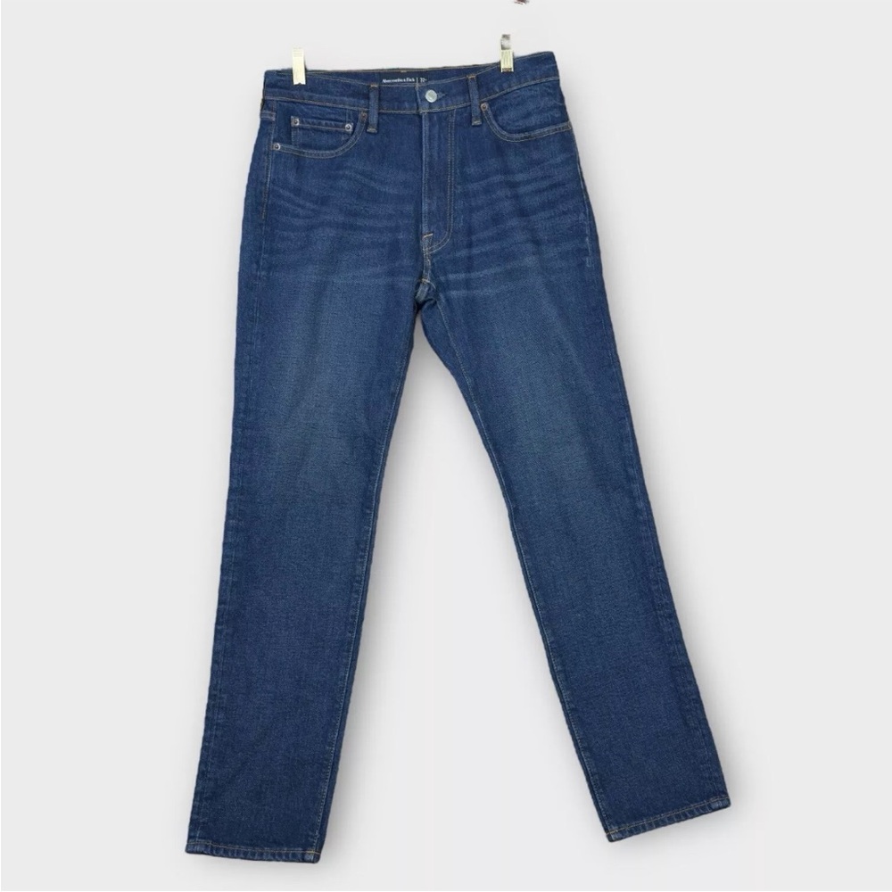 Abercrombie & Fitch A&F Vintage Stretch 90's Slim Size 32x32 Blue Never Weared